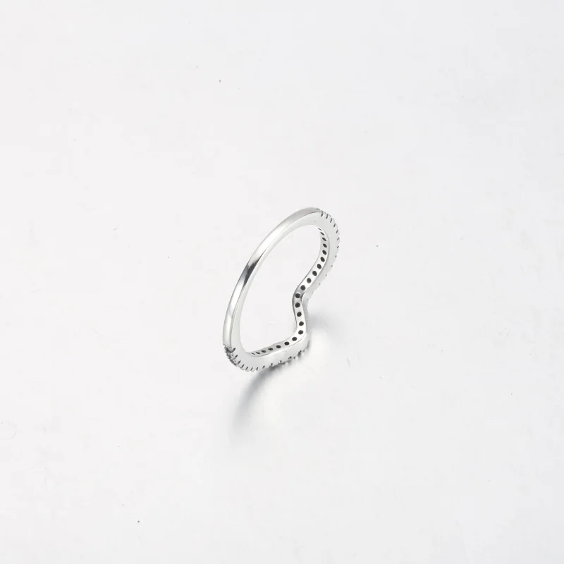 (image for) PANDORA Sparkling Wave Ring - 192539C01 - View 12