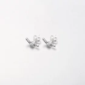 PANDORA Sparkling Wave Stud Earrings - 292544C01 PANDORA Sparkling Wave Stud Earrings - 292544C01