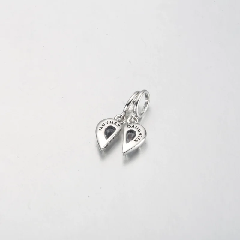 (image for) PANDORA Splittable Mother & Daughter Dangle Charm - 792643C01 - View 4