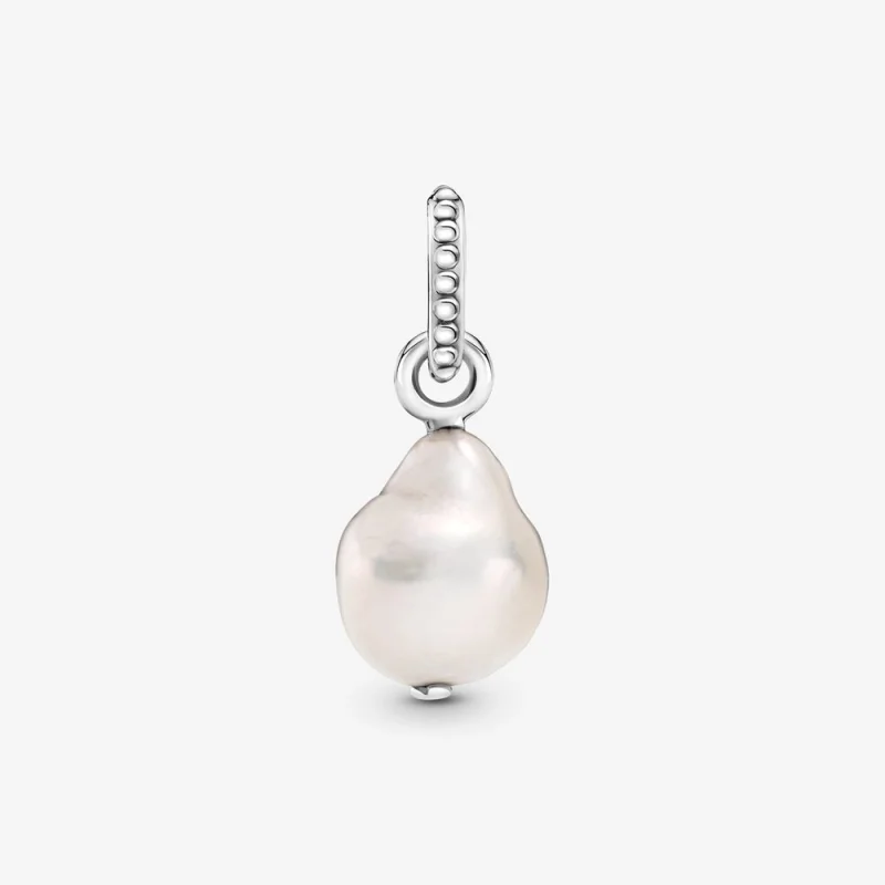 (image for) PANDORA Treated Freshwater Cultured Baroque Pearl Pendant - 399427C01 - View 3