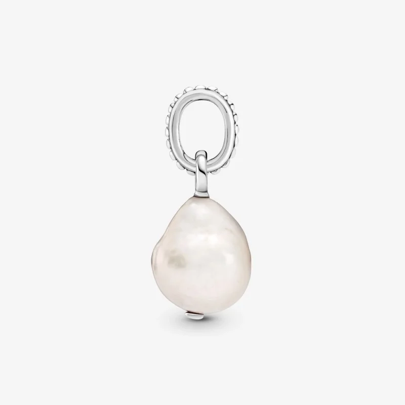 (image for) PANDORA Treated Freshwater Cultured Baroque Pearl Pendant - 399427C01 - View 4