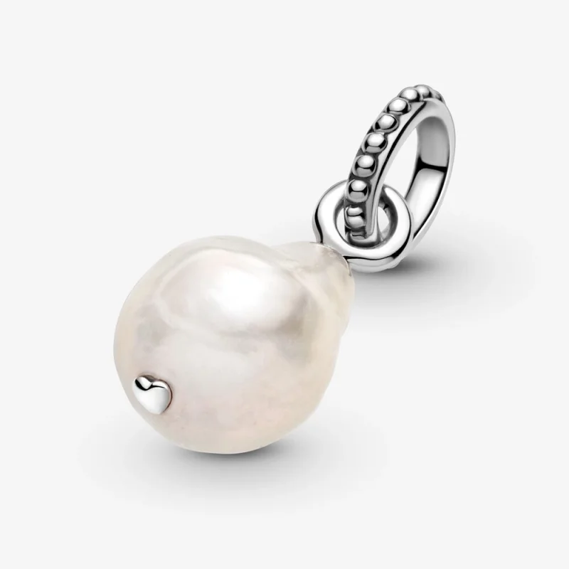 (image for) PANDORA Treated Freshwater Cultured Baroque Pearl Pendant - 399427C01 - View 5