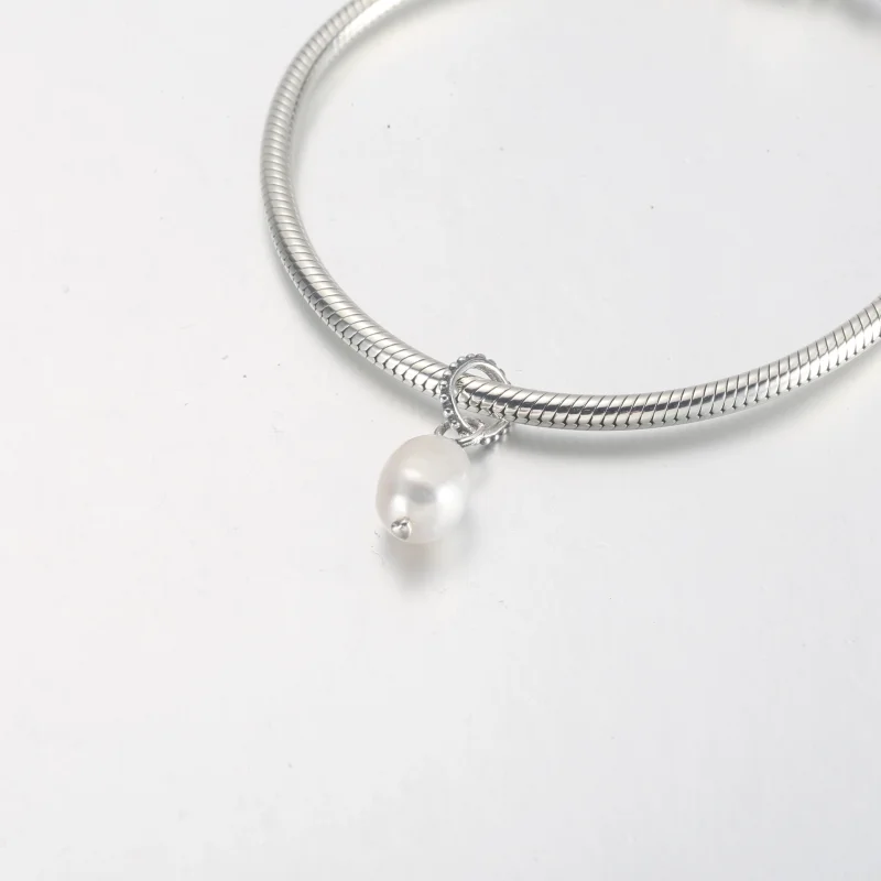 (image for) PANDORA Treated Freshwater Cultured Baroque Pearl Pendant - 399427C01 - View 11