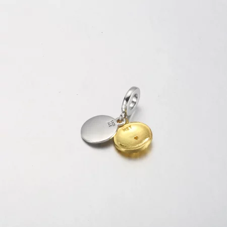 Pandora Two-tone Daisy Double Dangle Charm - 762341C01