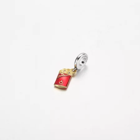 PANDORA Two-tone Red Envelope Dangle Charm - 762470C01
