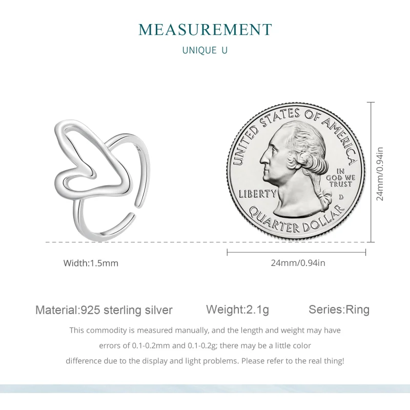 (image for) Cheap Pandora Style Open Rings - BSR400 - View 8