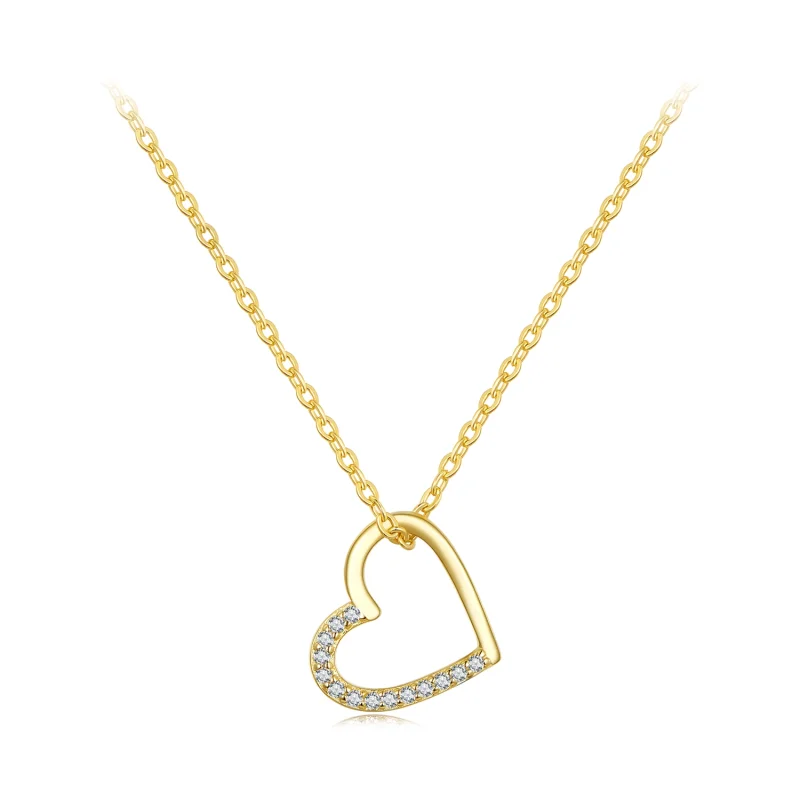 (image for) Pandora Style 14K Heart Necklace - SCN347-B - Product Image