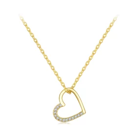 Pandora Style 14K Heart Necklace - SCN347-B