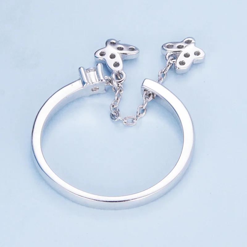 (image for) Pandora Style Adjustable Open Rings - BSR349 - View 4