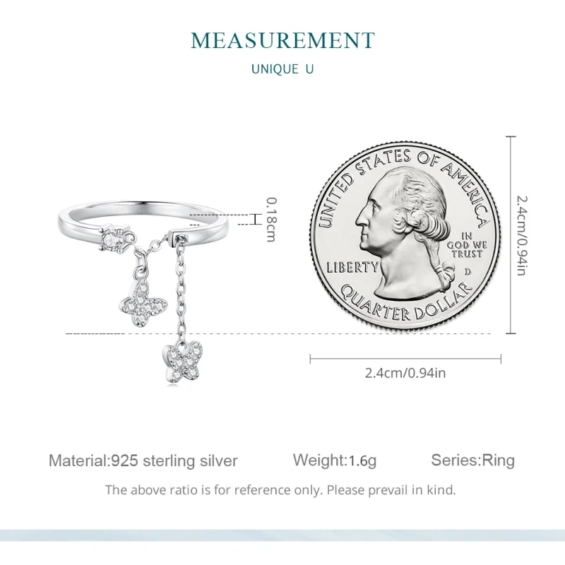 (image for) Pandora Style Adjustable Open Rings - BSR349 - View 8