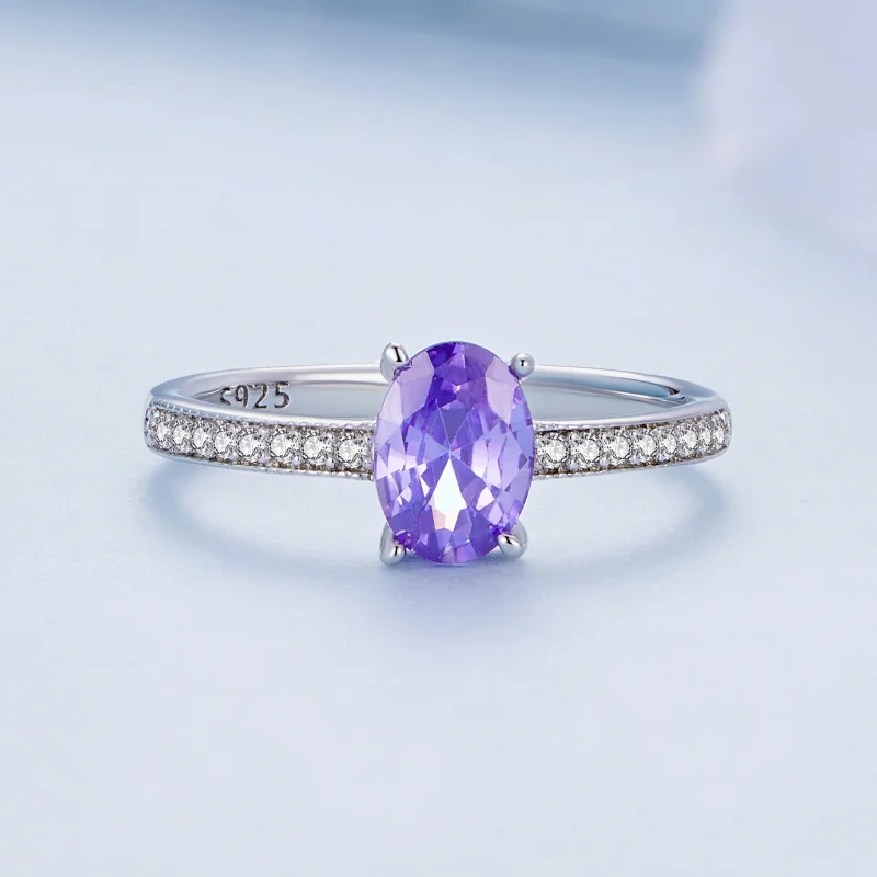 (image for) Pandora Style Amethyst Ring - BSR460-VT - View 3