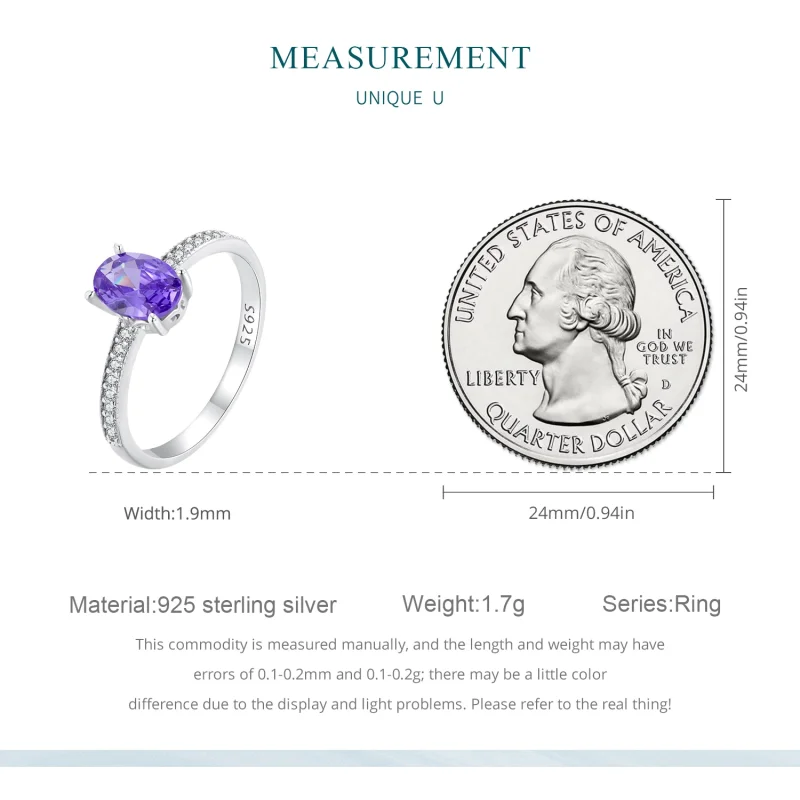 (image for) Pandora Style Amethyst Ring - BSR460-VT - View 7