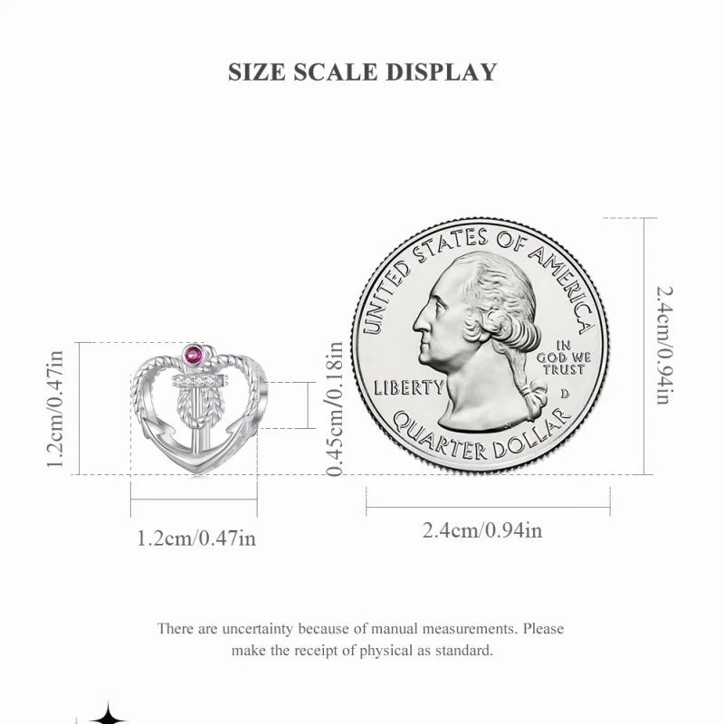 (image for) Pandora Style Anchor Charm - BSC773 - View 5