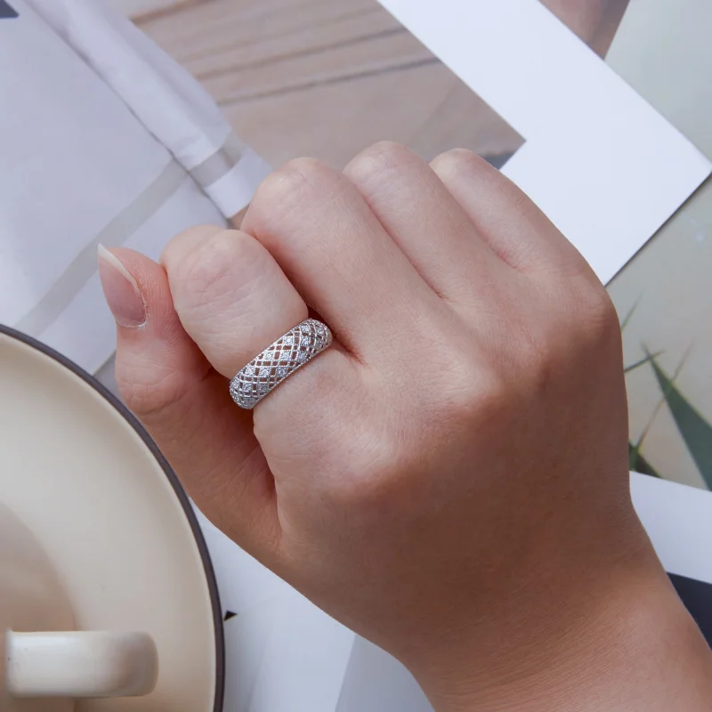 (image for) Pandora Style Anniversary Band Ring - BSR333 - View 6