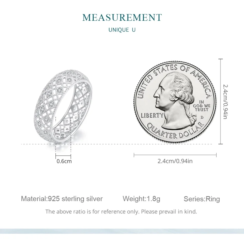 (image for) Pandora Style Anniversary Band Ring - BSR333 - View 7