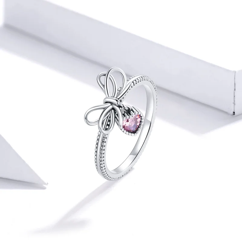 (image for) Pandora Style Bow Ring Silver - SCR682 - View 2