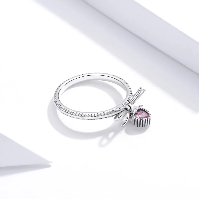 (image for) Pandora Style Bow Ring Silver - SCR682 - View 6