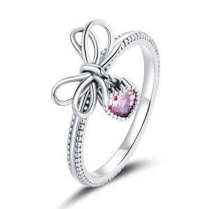 (image for) Pandora Style Bow Ring Silver - SCR682