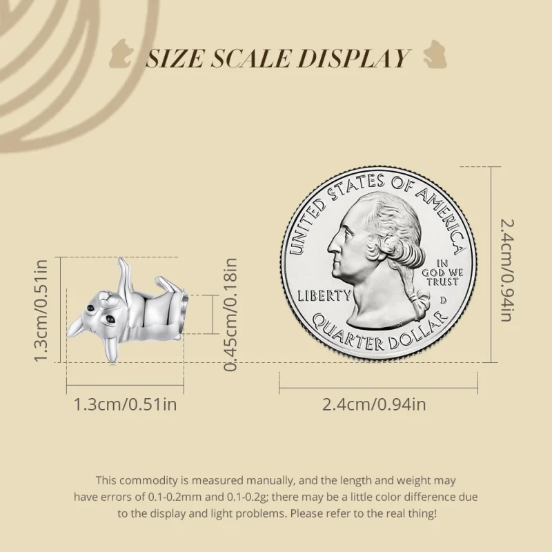 (image for) Pandora Style Bulldog Charm - BSC796 - View 5