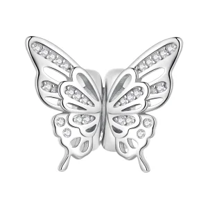 Pandora Style Butterflies Spacer Charm - BSC823 (image for) Pandora Style Butterflies Spacer Charm - BSC823