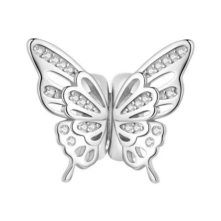 Pandora Style Butterflies Spacer Charm - BSC823