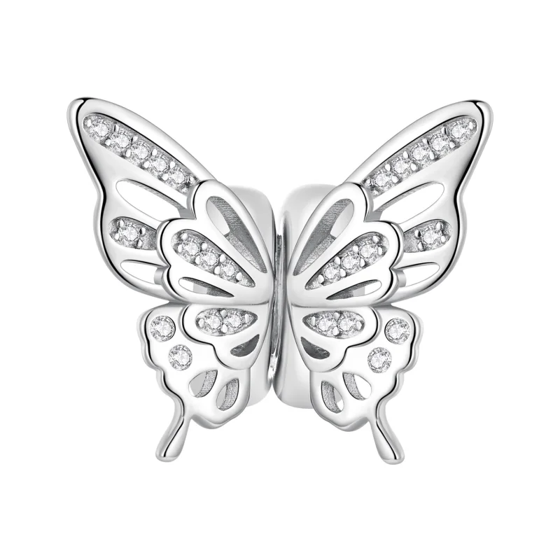 (image for) Pandora Style Butterflies Spacer Charm - BSC823 - Product Image