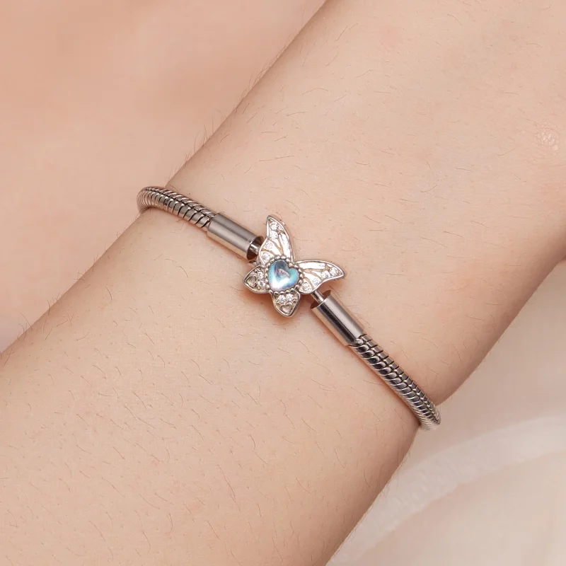 (image for) Pandora Style Butterfly Bracelet - BSB113 - View 5