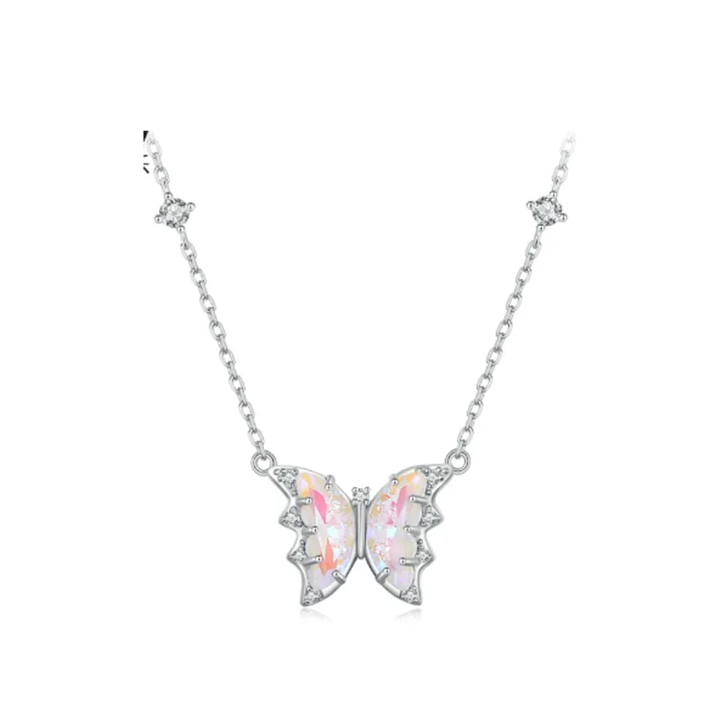 (image for) Pandora Style Butterfly Necklace - BSN345 - Product Image
