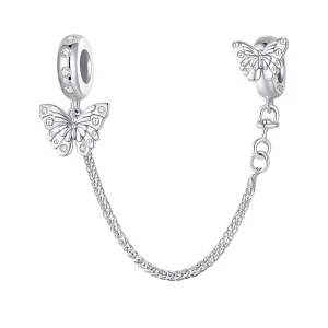(image for) Pandora Style Butterfly Safety Chain - BSC801