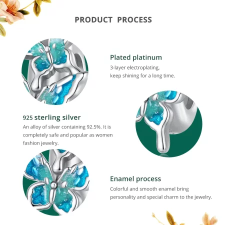 Pandora Style Butterfly Spacer Charm - BSC789