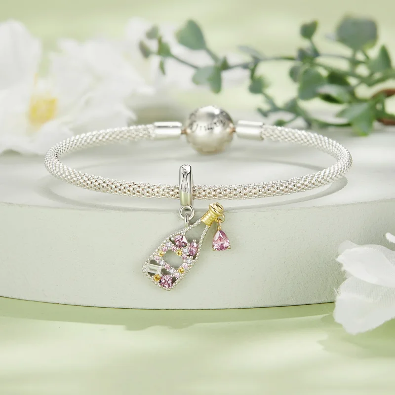 (image for) Pandora Style Champagne Dangle - BSC863 - View 3