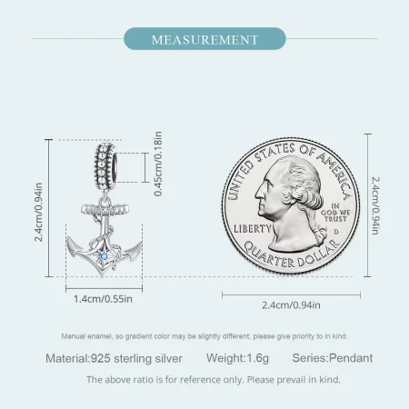 Pandora Style Charm Anchor - SCC2401