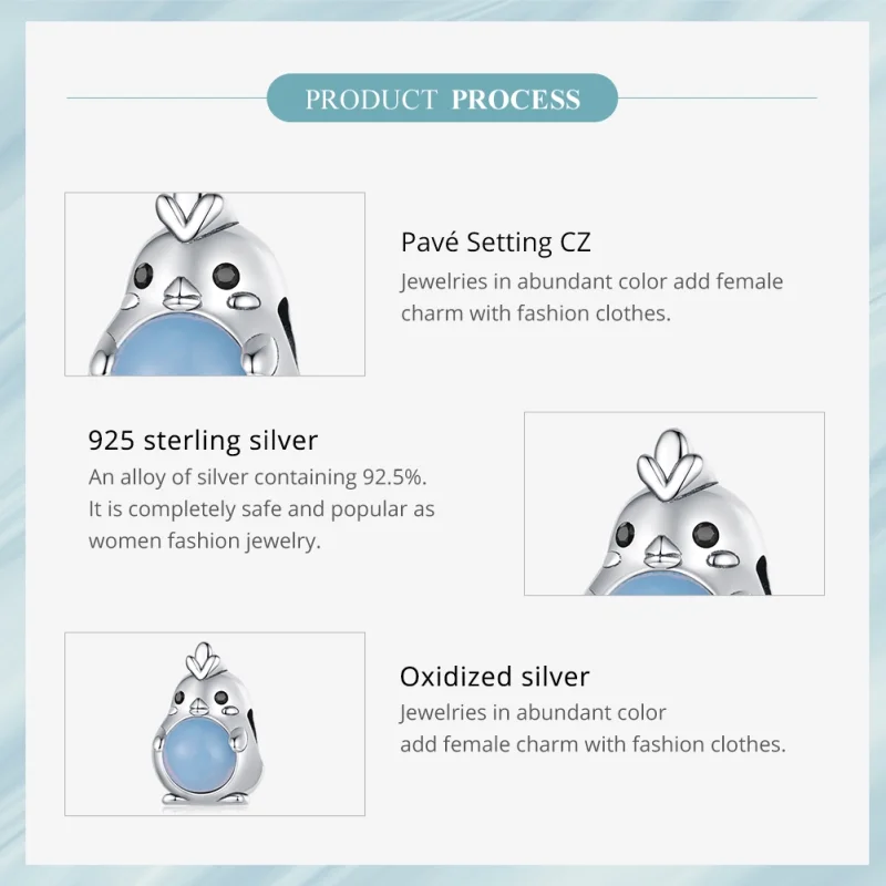 (image for) Pandora Style Chicken Charm - SCC2409 - View 6