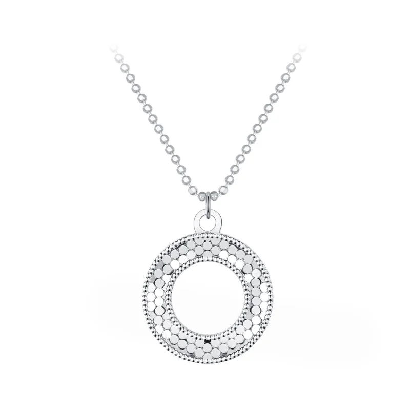 (image for) Pandora Style Circle Necklace - BSN343 - Product Image