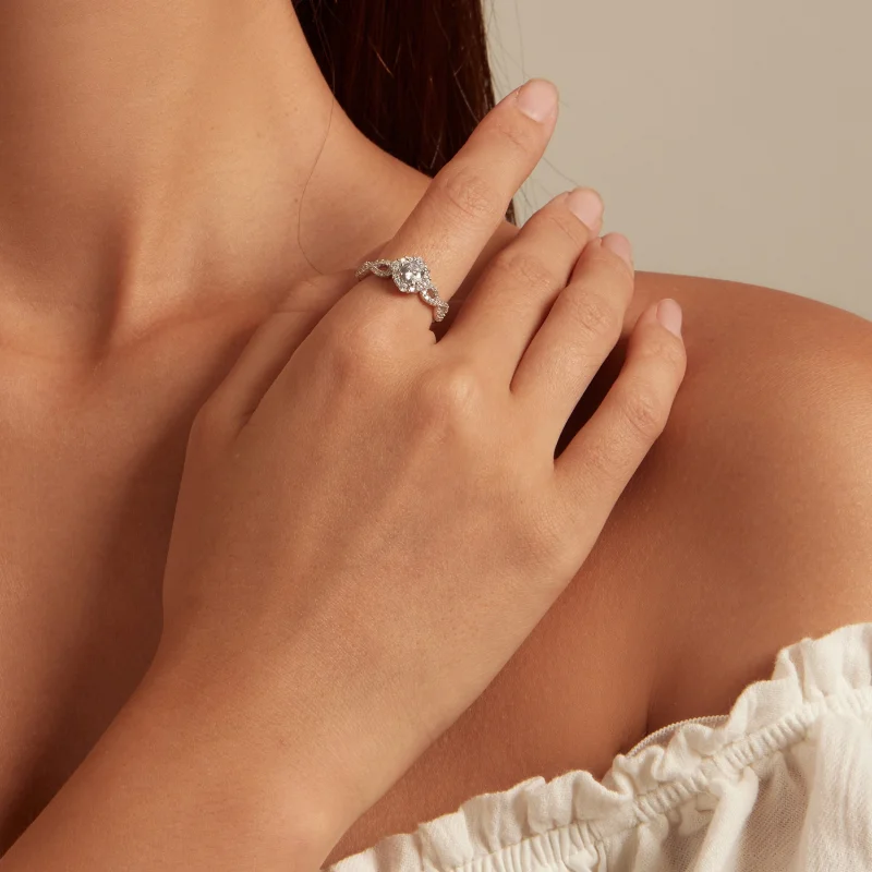 (image for) Pandora Style Classic Elegance Ring Clear Cz - BSR352 - View 5