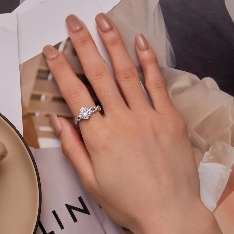 (image for) Pandora Style Classic Elegance Ring Clear Cz - BSR352 - View 6