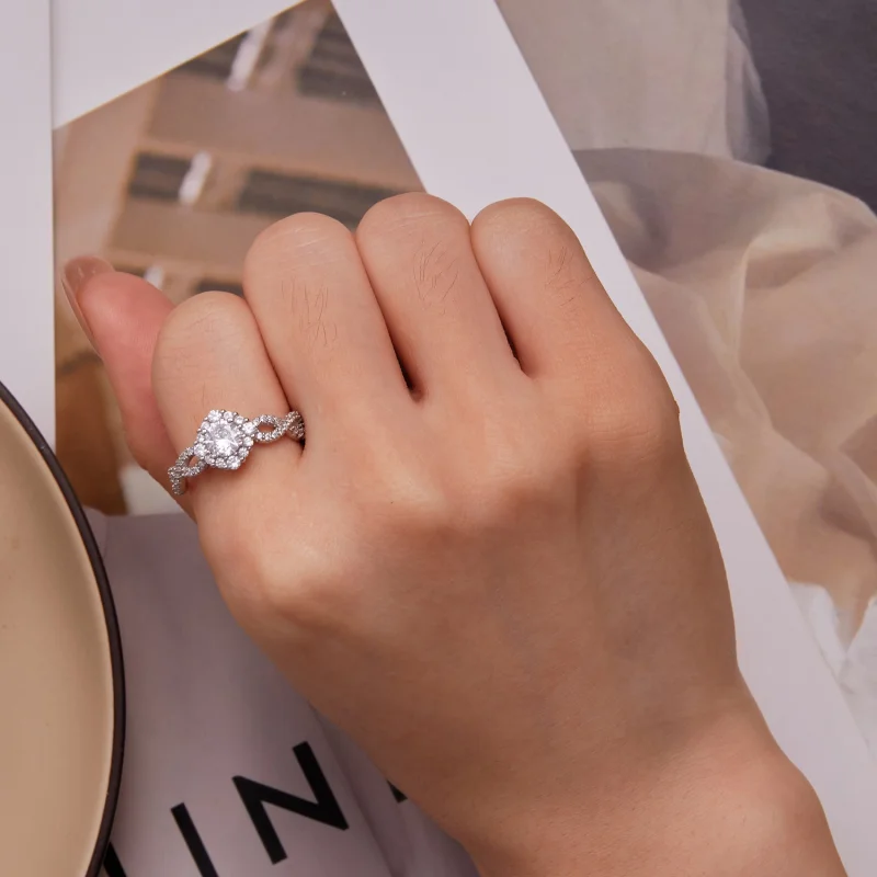 (image for) Pandora Style Classic Elegance Ring Clear Cz - BSR352 - View 7