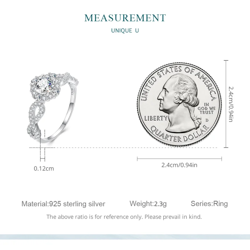 (image for) Pandora Style Classic Elegance Ring Clear Cz - BSR352 - View 8