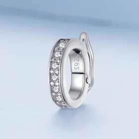 Pandora Style Clear Sparkle Spacer Charm - BSC886