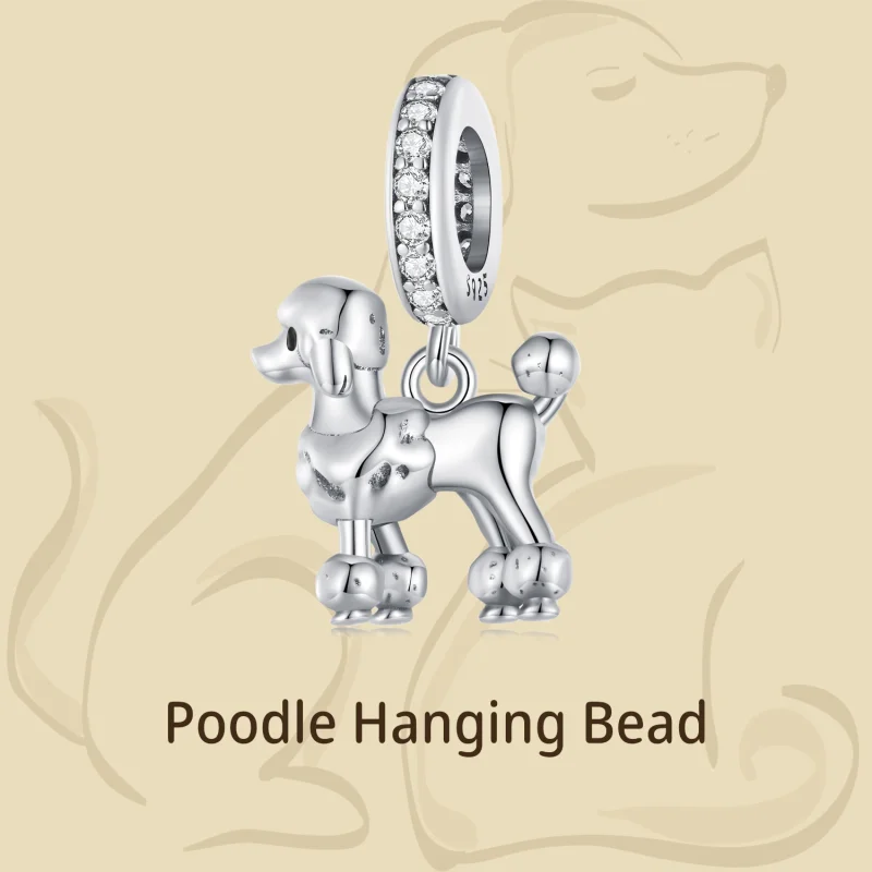 (image for) Pandora Style Cockapoo Dangle - BSC797 - View 4
