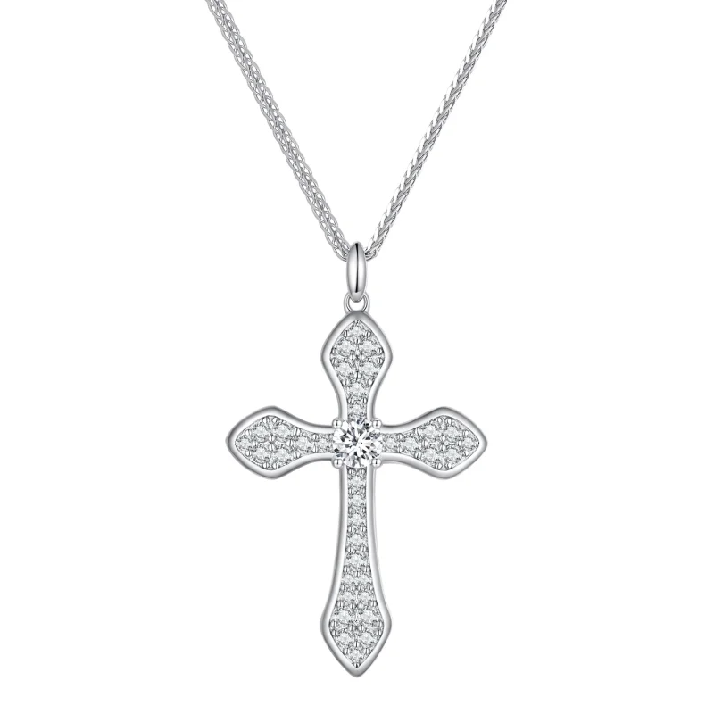 (image for) Pandora Style Cross Necklace - BSN303 - Product Image