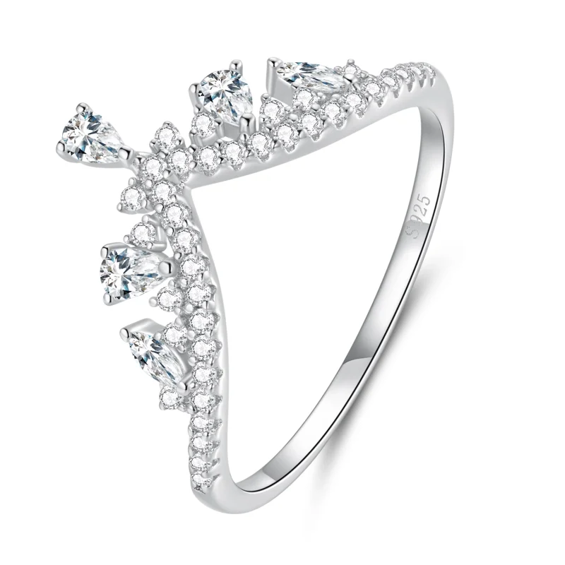 (image for) Pandora Style Crown Ring - BSR296 - Product Image