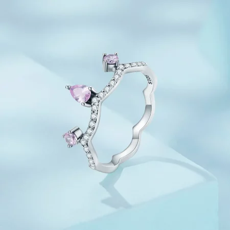 Pandora Style Crown Ring Silver - SCR888