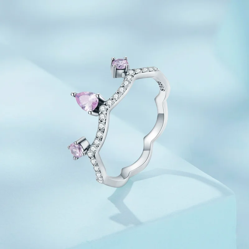 (image for) Pandora Style Crown Ring Silver - SCR888 - View 2