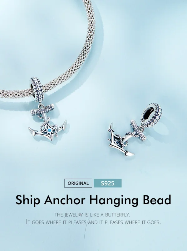 (image for) Pandora Style Dangle Anchor - SCC2401 - View 2