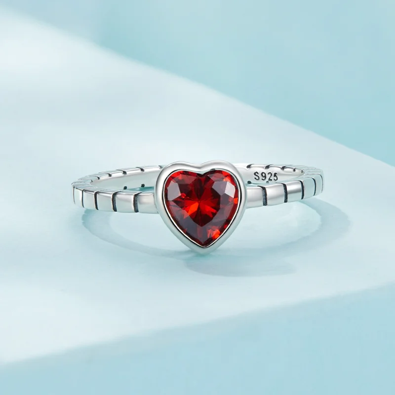 (image for) Pandora Style Elevated Heart Ring - SCR950 - View 3