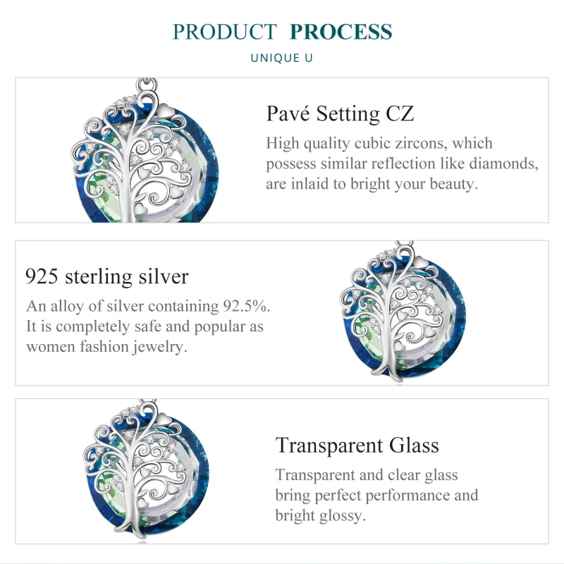 (image for) Pandora Style Family Circle Necklace - BSN315 - View 6