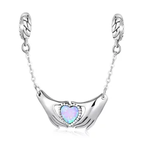 Pandora Style Family Heart Safety Chain - BSC597 Pandora Style Family Heart Safety Chain - BSC597