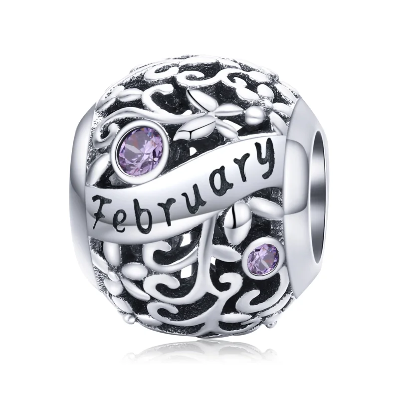 (image for) Pandora Style February Birthstone Charm - SCC1385-2 - Product Image