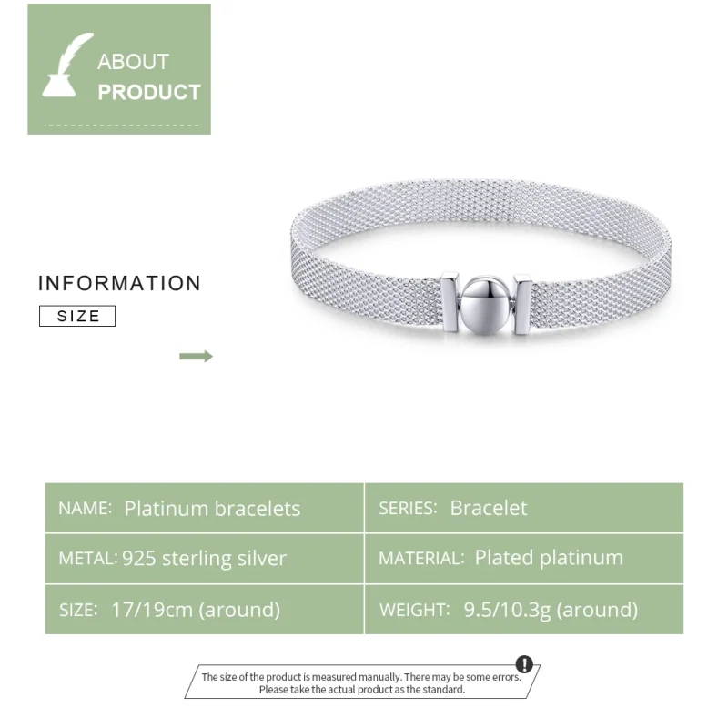 (image for) Pandora Style Flat Bracelet - SCX110 - View 3